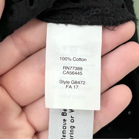 Madewell Eyelet Ruffle-Front Blouse 478 - Picture 7 of 7